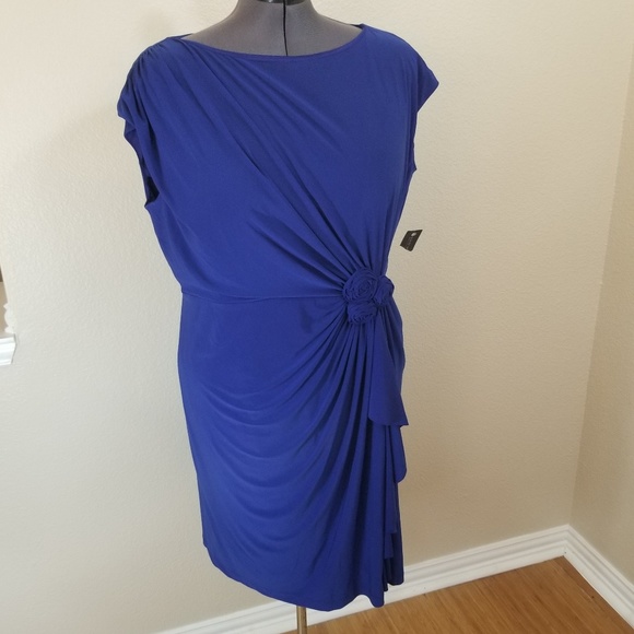 Jones New York Dresses & Skirts - Jones New York Royal Blue Jersey Knit Dress 20W